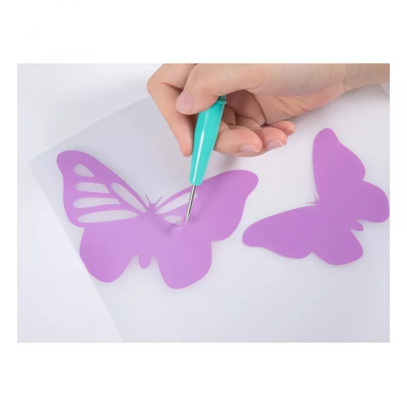 LOKLiK Weeding Tools Bundle SG-GJ-0016-US-L-B2B - set de 4 piezas en turquesa metálico para vinilo
