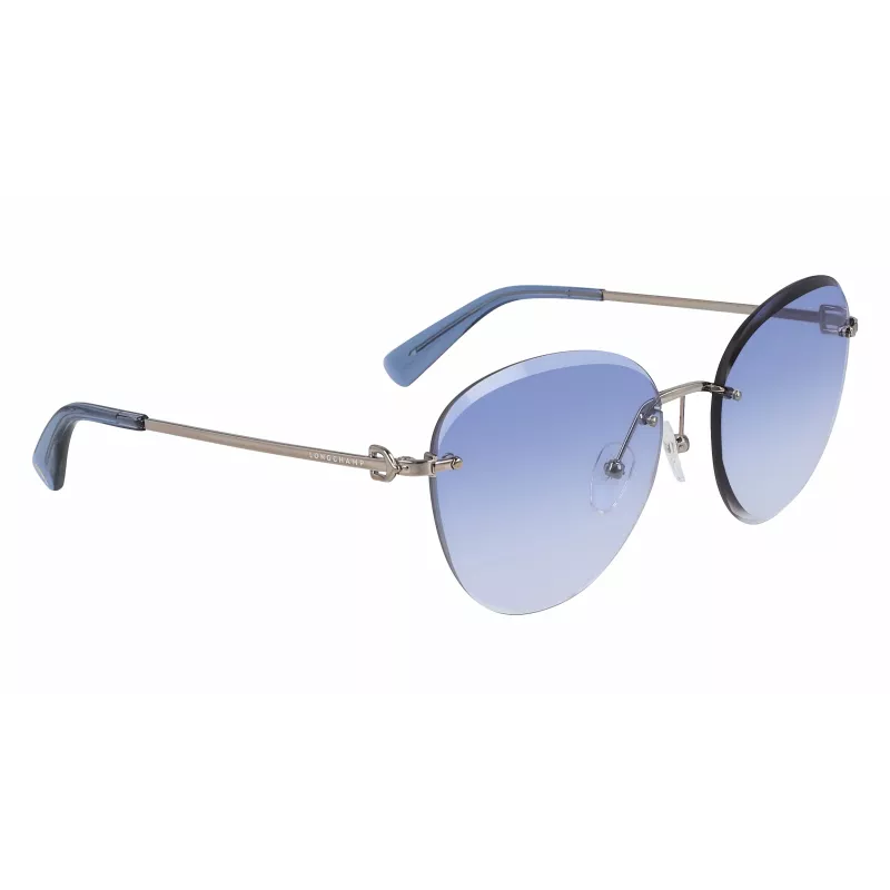 LONGCHAMP LO128S-719 Gafas de sol de mujer Butterfly montura dorada lentes marrones degradadas 58/18/140 mm