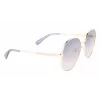 Gafas de sol de mujer Longchamp LO161S-704, montura havana, lentes marrones degradadas, 59 mm