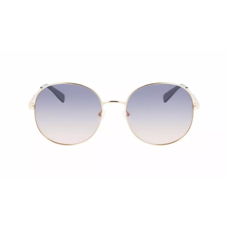 Gafas de sol de mujer Longchamp LO161S-704, montura havana, lentes marrones degradadas, 59 mm