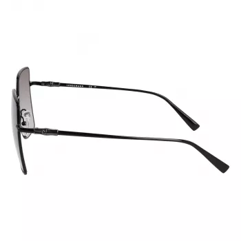 Longchamp LO173S5715001 Gafas de sol de mujer - montura negra, lentes grises, 57 mm