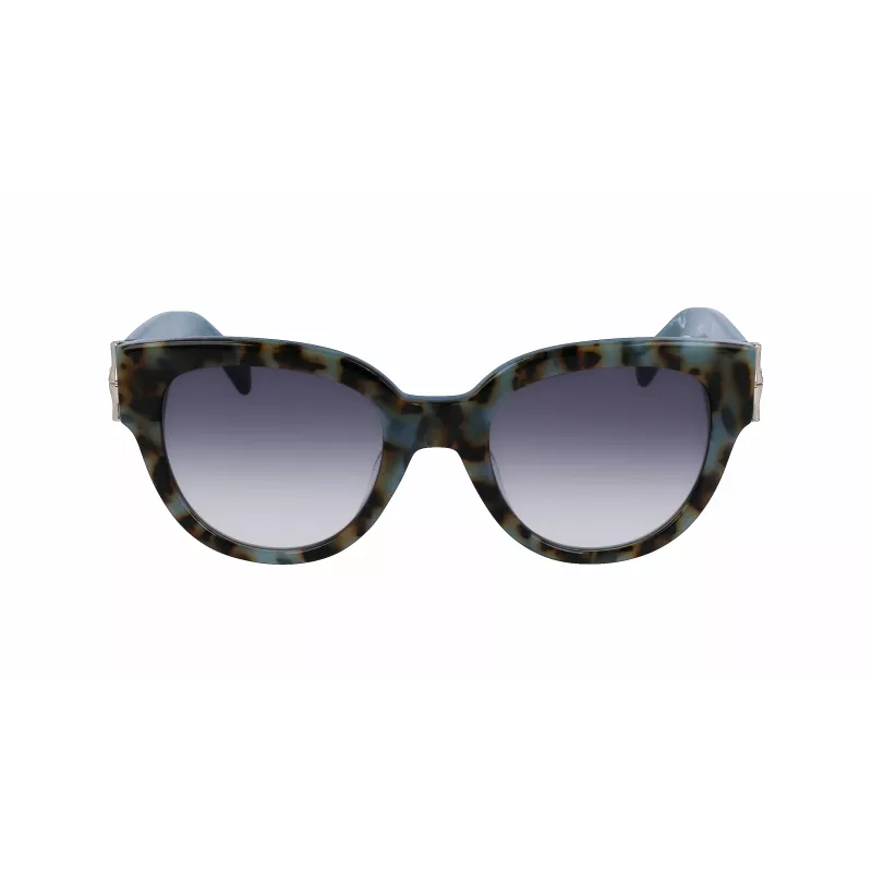LONGCHAMP LO733S Gafas de sol rectangulares de acetato para mujer Havana Marrón Degradado 52mm