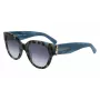 LONGCHAMP LO733S Gafas de sol rectangulares de acetato para mujer Havana Marrón Degradado 52mm