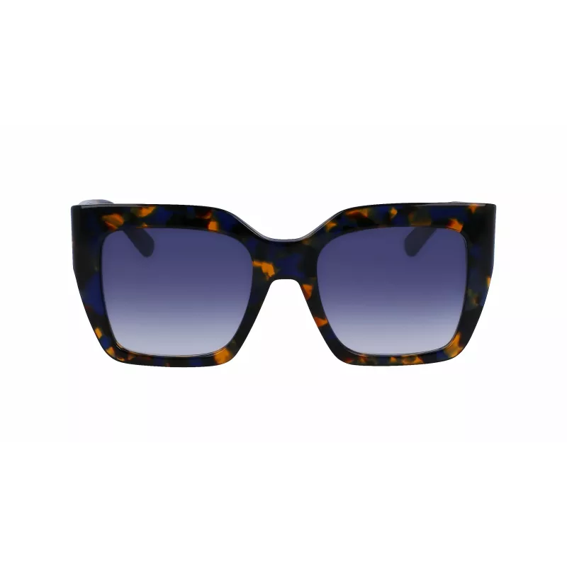 LONGCHAMP LO734S-430 Gafas de sol mujer geométricas Havana acetato degradado marrón cristal 53mm