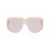 Longchamp LO736S-109 mujer gafas de sol cuadradas extragrandes Havana marrón degradado