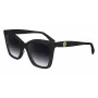 LONGCHAMP LO742S-001 Gafas de sol para mujer - Montura negra, Lentes degradadas grises, 54 mm
