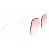 Gafas de sol de mujer Longchamp LO160S716 mariposa havana con lentes grises degradadas (65/17/140 mm)