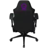 LORGAR CHA41 Silla gaming ergonómica Advanced, tejido premium anti-manchas, negro/lila