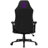 LORGAR CHA41 Silla gaming ergonómica Advanced, tejido premium anti-manchas, negro/lila