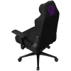 LORGAR CHA41 Silla gaming ergonómica Advanced, tejido premium anti-manchas, negro/lila