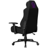 LORGAR CHA41 Silla gaming ergonómica Advanced, tejido premium anti-manchas, negro/lila