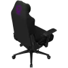LORGAR CHA41 Silla gaming ergonómica Advanced, tejido premium anti-manchas, negro/lila