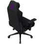 LORGAR CHA41 Silla gaming ergonómica Advanced, tejido premium anti-manchas, negro/lila