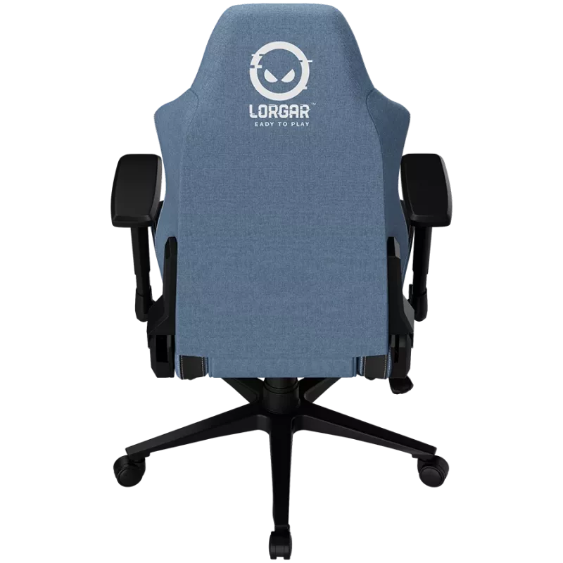 LORGAR CHA41 Silla gaming ergonómica Advanced, tejido premium anti-manchas, azul