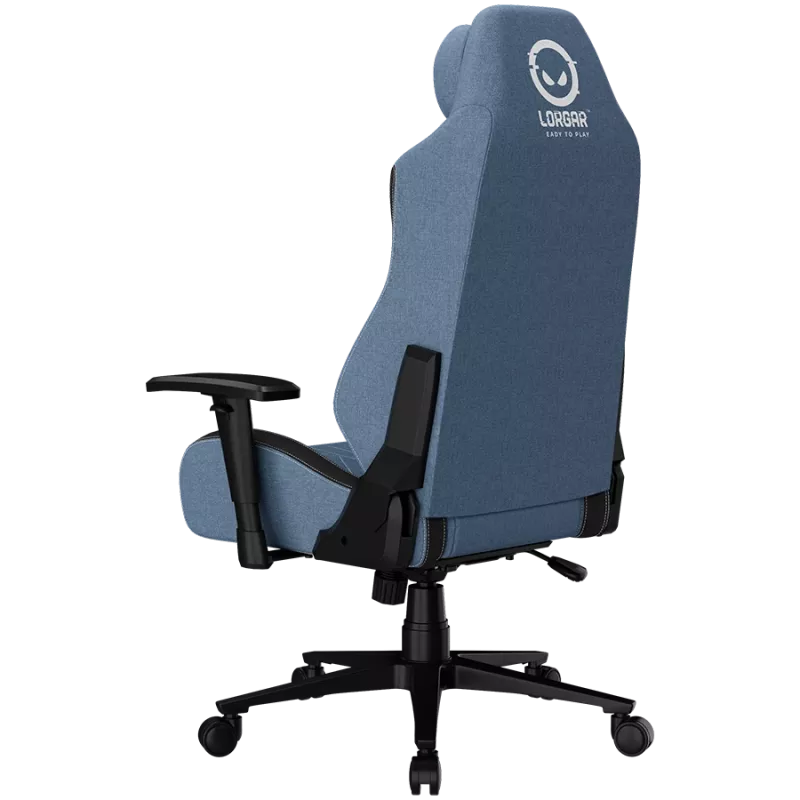 LORGAR CHA41 Silla gaming ergonómica Advanced, tejido premium anti-manchas, azul