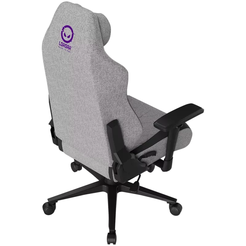 LORGAR CHA41 Silla gaming ergonómica Advanced, tejido premium anti-manchas, gris