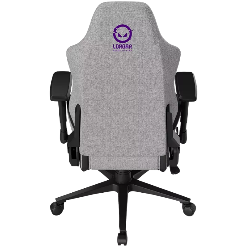 LORGAR CHA41 Silla gaming ergonómica Advanced, tejido premium anti-manchas, gris