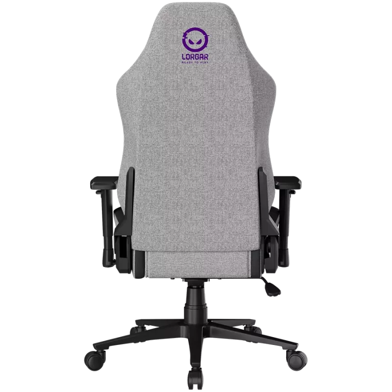LORGAR CHA41 Silla gaming ergonómica Advanced, tejido premium anti-manchas, gris