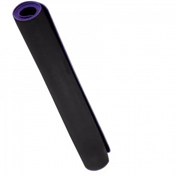 LORGAR RX1FM Alfombrilla de suelo Sim Racing Advanced, con borde ribeteado, 1700x700x3 mm, negro/morado