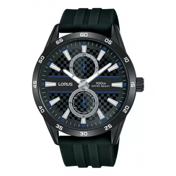 Lorus reloj de cuarzo analógico hombre R3A43AX9 - esfera azul, correa de acero inoxidable, 43mm