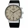 Lorus reloj analógico de cuarzo para hombre RT381GX9 – correa de acero inoxidable de 43mm, esfera negra, resistencia al agua 100m