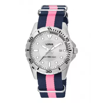 Lorus Reloj de hombre de cuarzo RS937AX4 Acero inoxidable 43mm esfera negra