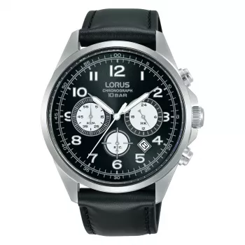 Lorus Reloj de cuarzo para hombre RT311KX9 - Esfera azul, acero inoxidable, 43 mm
