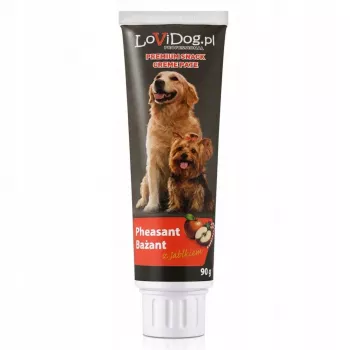 LoviDog Faisán con manzana Pasta para perros 90g