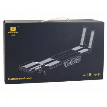 Remolque de cama baja para Scania 770S Huina Gris 1:18
