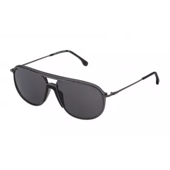 LOZZA MAN SL2338M Gafas de sol 990568 Lentes grises Montura negra Rectangular 99mm