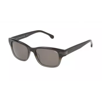 LOZZA Hombre SL4074M520793 Gafas de sol Negras Acetato Cuadradas 52/18/145 mm UV400
