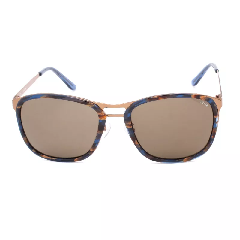 LOZZA SL2199 Gafas de sol unisex - montura de acetato rectangular protección UV400 - 57/20/135 mm