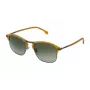 LOZZA SL2292M55627K Gafas de sol rectangular hombre - Montura de acetato negra, lentes de policarbonato grises, protección UV400