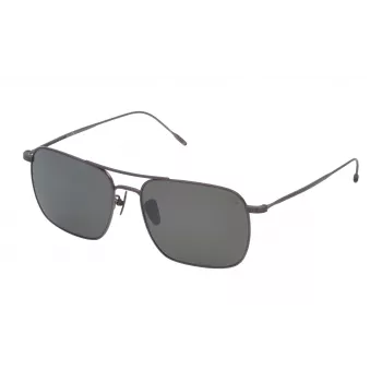 LOZZA SL2305 Gafas de sol para hombre - Montura de acetato Havana, lentes de policarbonato marrones, protección UV400, ancho de lente 57 mm