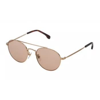 Gafas de sol cuadradas de hombre LOZZA SL2313M530349 montura de acetato Havana lentes de policarbonato marrones 53 mm