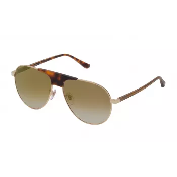 LOZZA SL2354-60300G Gafas de sol unisex montura Havana lentes grises 60/14/145 mm
