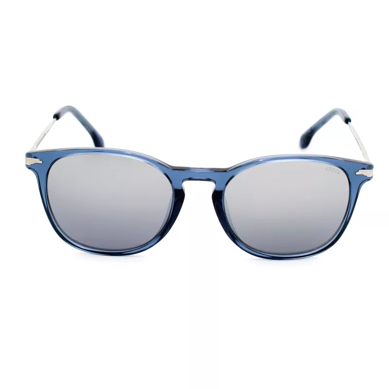 Gafas de sol rectangulares unisex LOZZA SL4159M-955X negro gris ahumado 52 mm