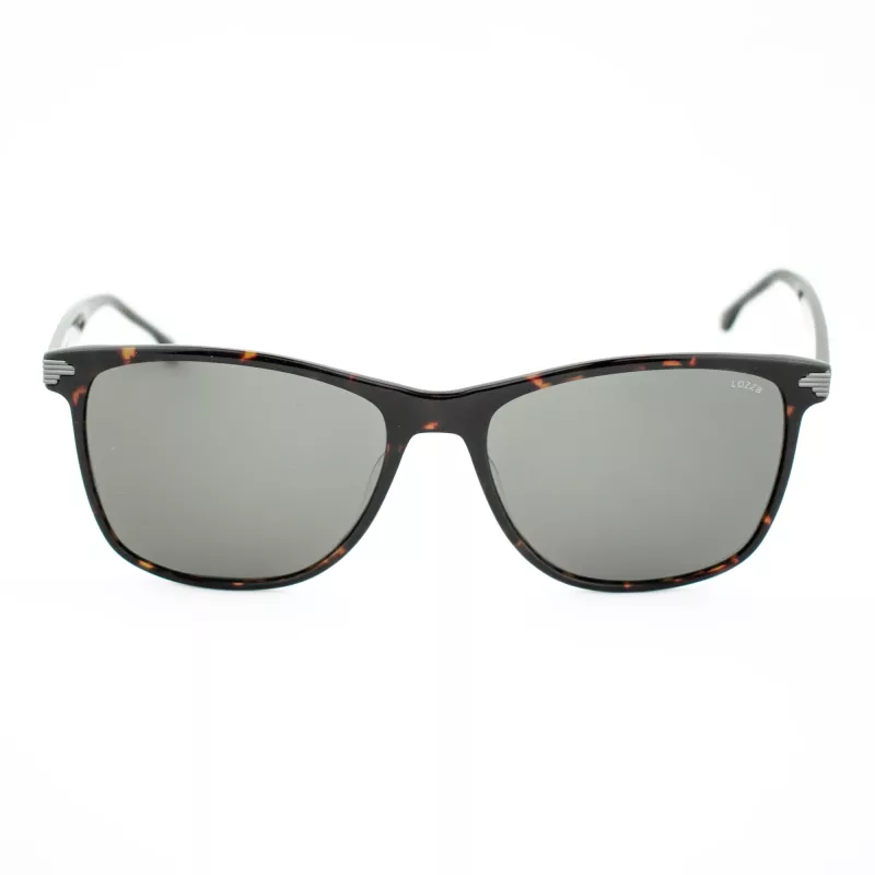 LOZZA SL4162M-0786 Gafas de sol hombre - montura de acetato Havana, lentes de policarbonato marrones, protección UV400, 58/18/140 mm