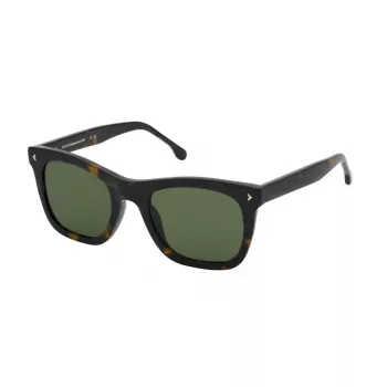 LOZZA SL4359-5404BL Gafas de sol para hombre, Montura de acetato Havanna, Lentes degradadas azules, 54 mm