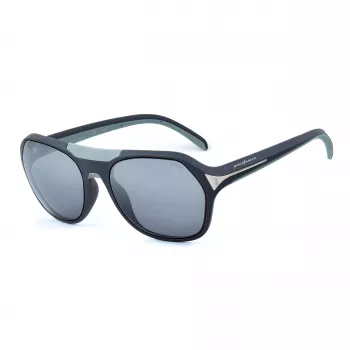 LOZZA Gafas de sol unisex SLP002M57V94X montura de acetato habana lentes marrones degradadas 57/15/140 mm