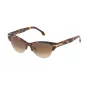 LOZZA Gafas de sol mujer estilo ojo de gato SL4071M5309AJ - Montura de acetato Havana, lentes grises degradadas, protección UV400