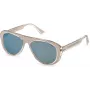 LOZZA Gafas de sol para mujer SL4255V56880X montura de acetato habana lentes marrones degradadas 56 mm