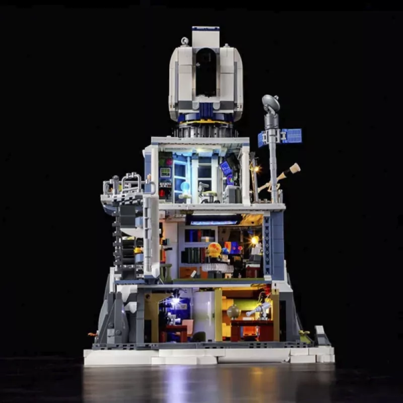 Lumibricks Alpine Observatory set de bloques de construcción con luz (1180 piezas)
