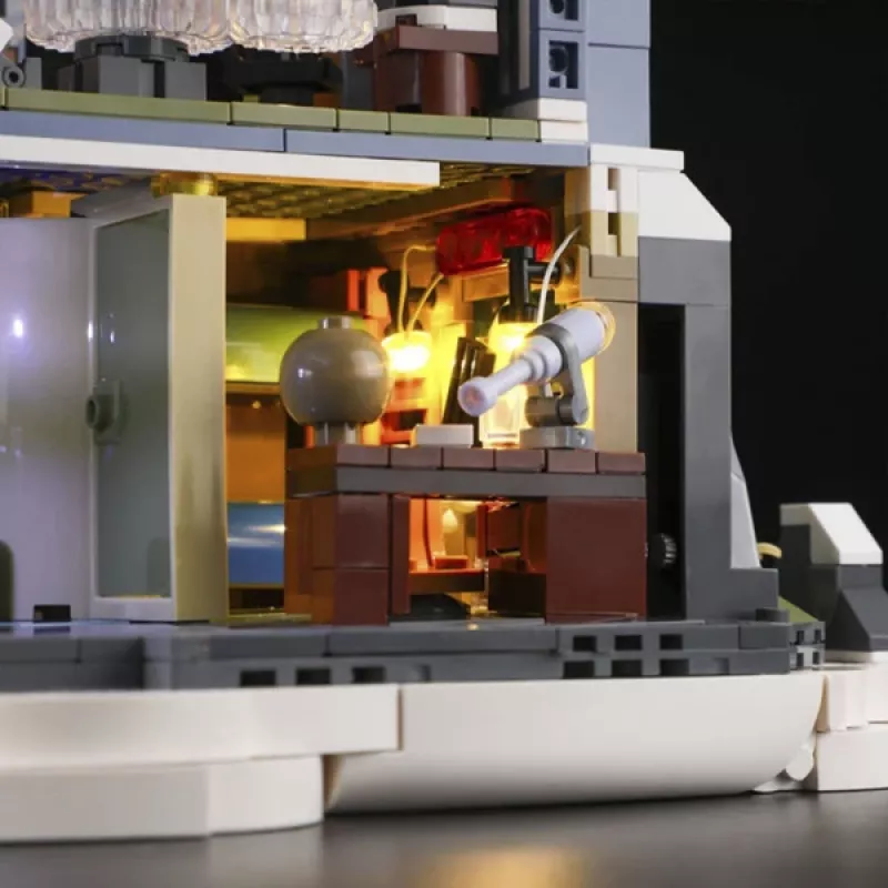 Lumibricks Alpine Observatory set de bloques de construcción con luz (1180 piezas)