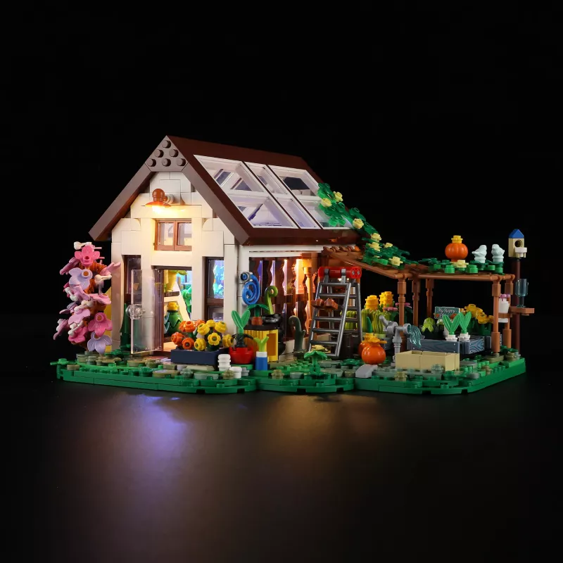 Lumibricks Invernadero de interior con lámpara LED de espectro completo para plantas, sistema hidropónico, 6 cápsulas de plantas, depósito de agua de 2,5L, Blanco