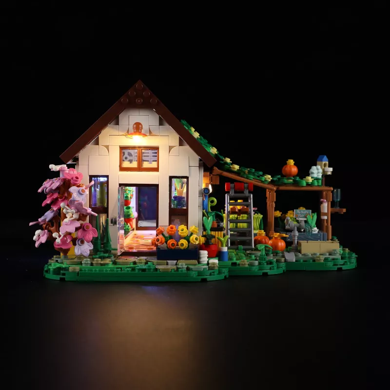 Lumibricks Invernadero de interior con lámpara LED de espectro completo para plantas, sistema hidropónico, 6 cápsulas de plantas, depósito de agua de 2,5L, Blanco