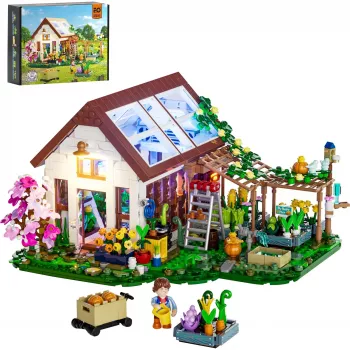 Lumibricks invernadero de interior con luz LED de espectro completo para cultivo, sistema de hidroponía, 6 cápsulas para plantas, depósito de agua de 2,5 l, blanco