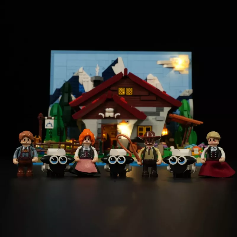 Lumibricks set de iluminación LED para LEGO Ideas A-Frame Cabin (Set 21338) - Cabaña del pastor