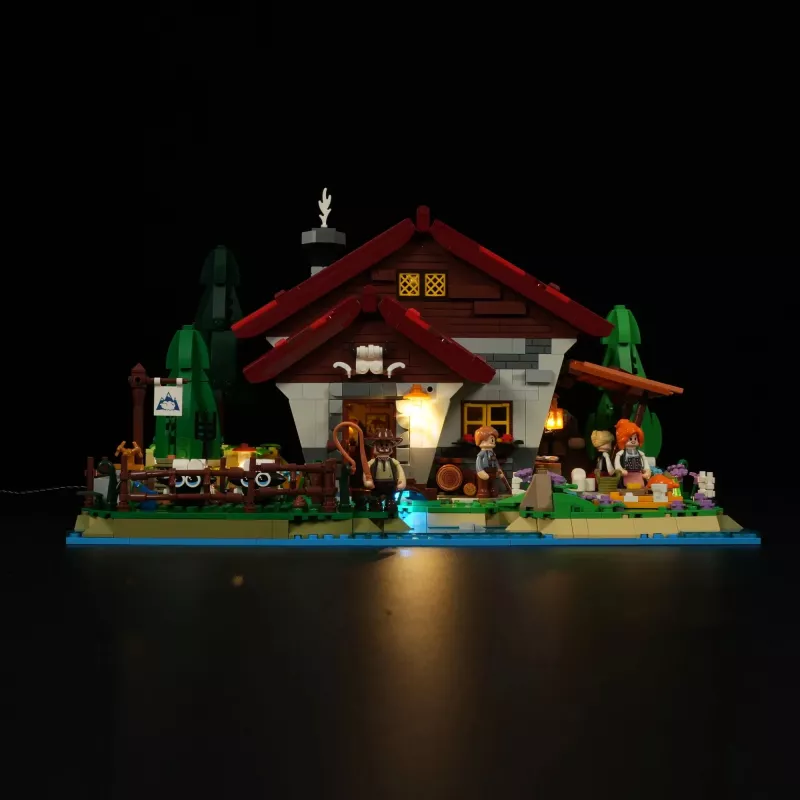 Lumibricks set de iluminación LED para LEGO Ideas A-Frame Cabin (Set 21338) - Cabaña del pastor