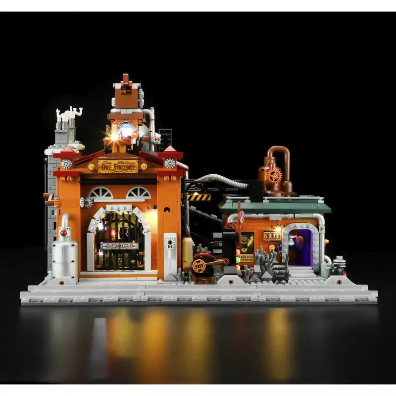 Lumibricks Steampunk Fábrica de mineral Set de construcción con LED